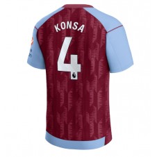 Aston Villa Ezri Konsa #4 Hemmatröja 2023-24 Korta ärmar